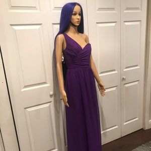 Purple evening gown